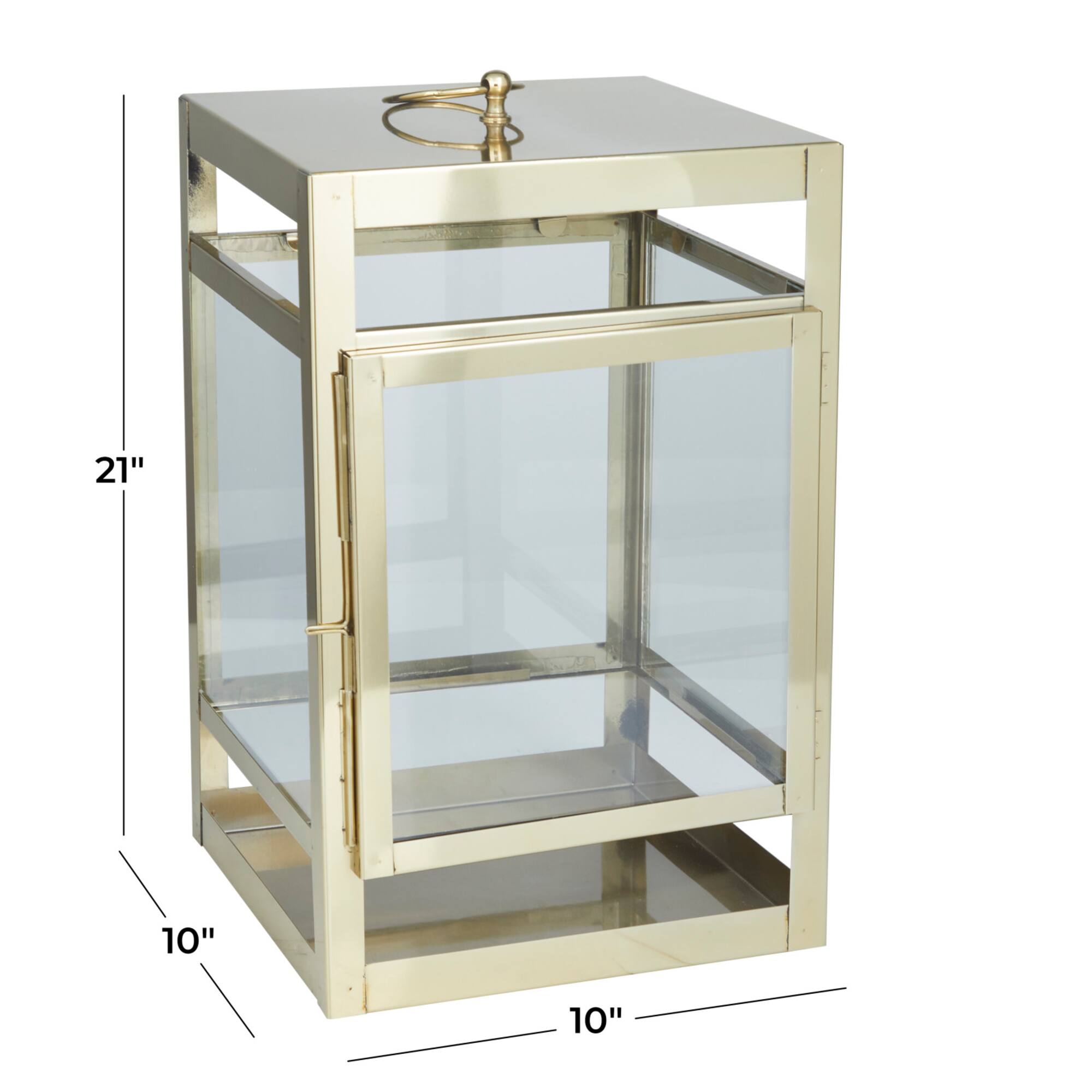 21" Contemporary Pillar Lantern
